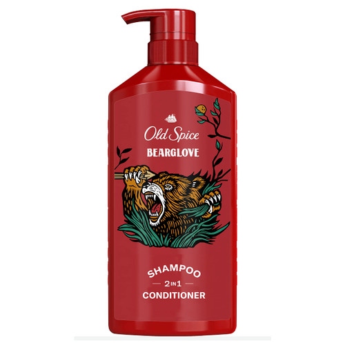 Old Spice Bearglove 2in1 Shampoo & Conditioner for Men, 22 Fl Oz, 5.892 Fl Oz Old Spice Bearglove 2in1 Shampoo & Conditioner for Men, 22 Fl Oz, 5.892 Fl Oz