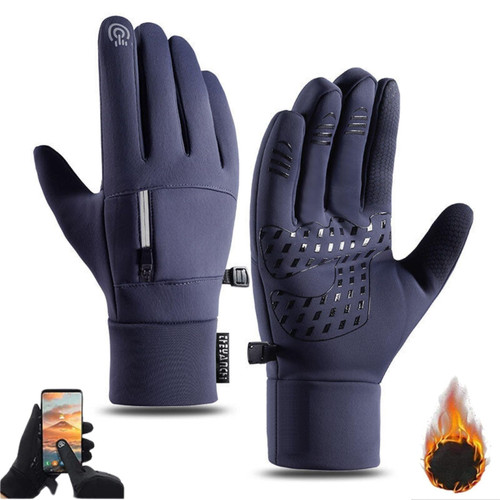 RITIPREET Tozuor Thermal Gloves, Tozuor Gloves for Men Women, All-Weather Touchscreen Gloves (Blue,XXL)