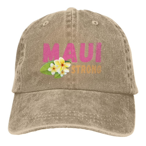 ertquji Pray for Maui Hawaii Strong Baseball Caps Adjustable Dad Cap Snapback Trucker Hats for Women Men Natural