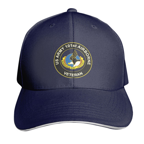 US Army 101ST Airborne Veteran Sandwich Cap Unisex Classic Baseball Capunisex Adjustable Casquette Dad Hat