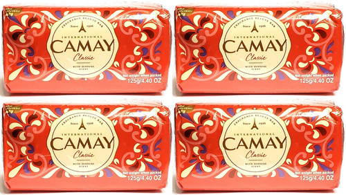 Camay International Classic Bar Soap with Sensual Scent, 125 G / 4.5 Oz, 3 Count (Pack of 4) 12 Bars Total