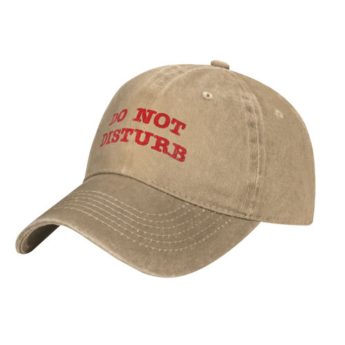 Do Not Disturb Adult Vintage Washed Cowboy Hat,Unisex Adjustable Baseball Cap Natural