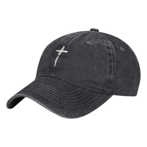 Religious Christian Faith Jesus Hat Unisex Baseball Cap Cotton Fits Men Women Washed Denim Adjustable Dad Hat