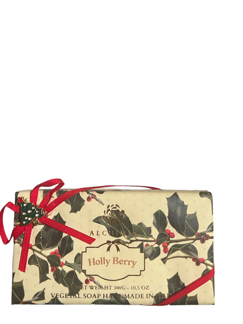 Alchimia Holly Berry Vegetable Soap Holiday Charm 10.5 Oz