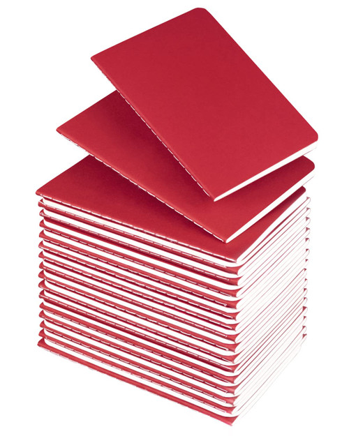 Lzerking Small Lined Notepads Bulk 36 Pack Mini Journal Pocket Notebooks Set-Red Cover Notebooks 3.5 x 5.5 Inches, 30 Sheets/60 Pages for Kids, Students, Traveler, School Supplies