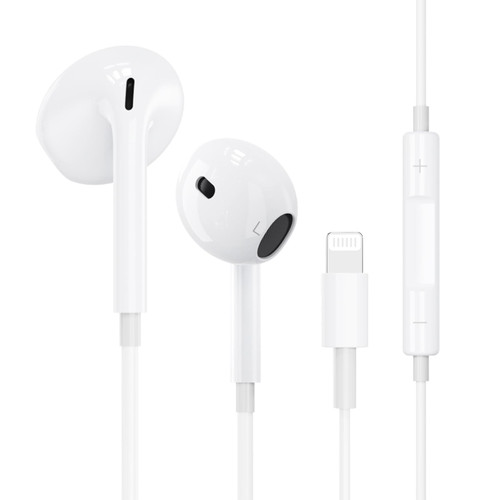 Apple Earbuds, iPhone Headphones Wired with Lightning Connector [Apple MFi Certified] Wired Earphones with Microphone Volume Control Music and Calling Headphones for iPhone 14/13/12/11/SE/X/XR/XS/8/7