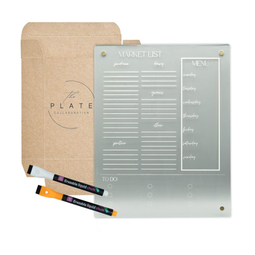 Acrylic Weekly Menu Board for Kitchen - Dry Erase Board for Fridge - Menu Planner for Fridge - Magnetic Weekly Planner - Meal Planning Board - Refrigerator Dry Erase Board (12" x 9" - White) Acrylic Weekly Menu Board for Kitchen - Dry Erase Board for Fridge - Menu Planner for Fridge - Magnetic Weekly Planner - Meal Planning Board - Refrigerator Dry Erase Board (12" x 9" - White)