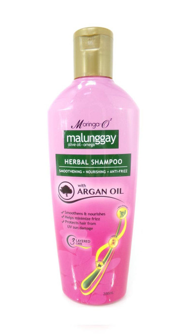 Moringa O2 Malunggay Herbal Smoothening Shampoo with Argan Oil 200ml