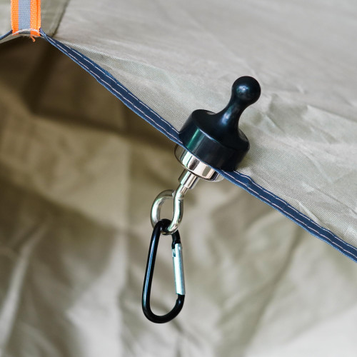 YeulYuuri 4 Sets Outdoor Strong Magnetic Heavy Hook,Heavy Duty Neodymium Magnet Hook,Heavy Magnetic Tent Magnetic Hook,Iron Door Iron Sheet Magnetic,Hook with Hook Magnet