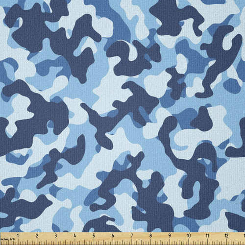 Ambesonne Camouflage Fabric by The Yard, Costume Pattern with Vibrant Color Palette Abstract Composition Concealment, Stretch Knit Fabric for Clothing Sewing and Arts Crafts, 1 Yard, Coconut Blue Ambesonne Camouflage Fabric by The Yard, Costume Pattern with Vibrant Color Palette Abstract Composition Concealment, Stretch Knit Fabric for Clothing Sewing and Arts Crafts, 1 Yard, Coconut Blue