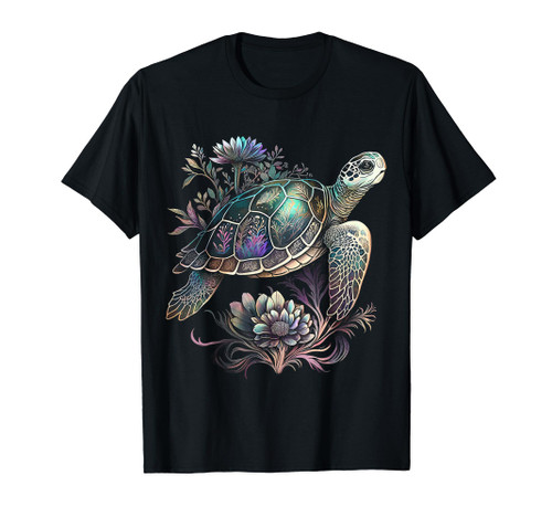 Sea Turtle Beach Lover Ocean Animal Graphic Novelty Womens T-Shirt