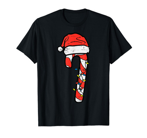 Candy Cane Crew Christmas Lights Family Matching Xmas T-Shirt