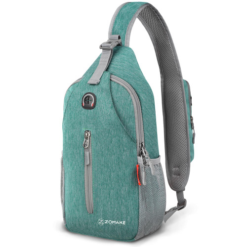 ZOMAKE Sling Bag for Women Men:Small Crossbody Sling Backpack - Mini Water Resistant Shoulder Chest Bag Daypack for Travel(New Army Green)