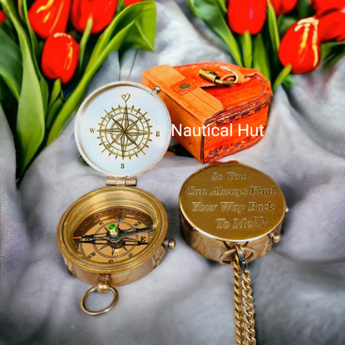 Nautical Hut Compass Your Tommy Your Tubbo Brass Nautical Pocket Compass with Leather Carry Case, Compass with Chain, Pirates Compass, Engravable Gift Compass, Camping Compass, 2 inch Nautical Hut Compass Your Tommy Your Tubbo Brass Nautical Pocket Compass with Leather Carry Case, Compass with Chain, Pirates Compass, Engravable Gift Compass, Camping Compass, 2 inch