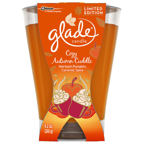 Glade Candle Jar, Air Freshener, Cozy Autumn Cuddle, 9.2 Oz Glade Candle Jar, Air Freshener, Cozy Autumn Cuddle, 9.2 Oz