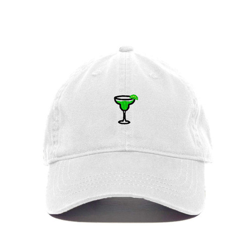 Tech Design Margarita Baseball Cap Embroidered Cotton Adjustable Dad Hat White