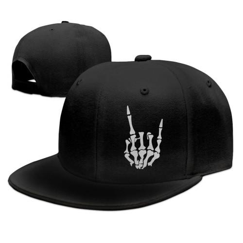 BQIUULO Skull Finger Snapback Hat for Men Baseball Cap Funny Adjustable Black Trucker Flat Bill Hats Dad Gift BQIUULO Skull Finger Snapback Hat for Men Baseball Cap Funny Adjustable Black Trucker Flat Bill Hats Dad Gift
