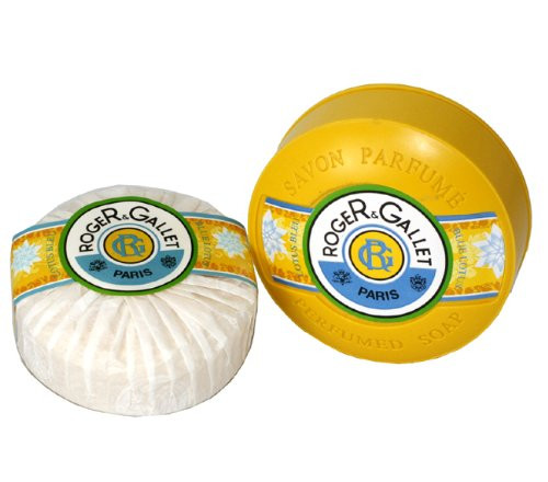 Lotus Bleu By Roger & Gallet For Men & Women. Perfumed Soap With Dish 3.5 Oz ( Blue Lotus )