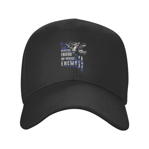 Classic Low Profile Baseball Cap Police-K9-No-Better-Friend Unisex Golf Dad Trucker Hat Black