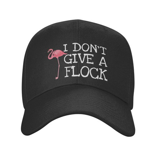 Classic Low Profile Baseball Cap I'm-Don't-Give-A-Flock Unisex Golf Dad Trucker Hat Black