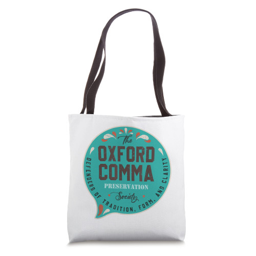 Vintage Team Oxford Comma Preservation Society Tote Bag