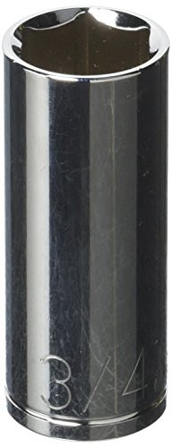K-T Industries 3/8" Drive 6-Point Deep Socket, 3/4"