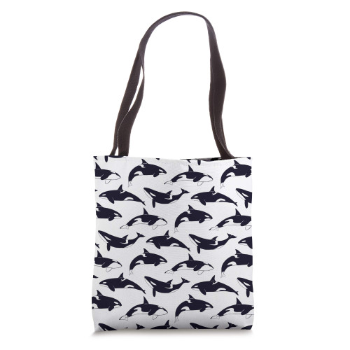 Orca Killer Whale Pattern Tote Bag