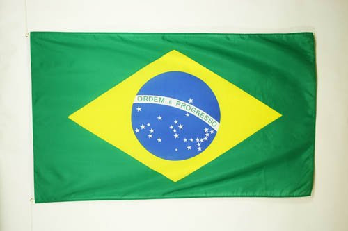 AZ FLAG Brazil Flag 3' x 5' - Brazilian Flags 90 x 150 cm - Banner 3x5 ft Light Polyester AZ FLAG Brazil Flag 3' x 5' - Brazilian Flags 90 x 150 cm - Banner 3x5 ft Light Polyester