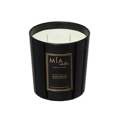 Mia Candles | Black Orchid Highly Scented Candles for Home | 9 oz 45 Hours Burn Time | Non-Toxic Natural Soy Wax Candles | Aromatherapy, Home Decor, Meditation Mia Candles | Black Orchid Highly Scented Candles for Home | 9 oz 45 Hours Burn Time | Non-Toxic Natural Soy Wax Candles | Aromatherapy, Home Decor, Meditation
