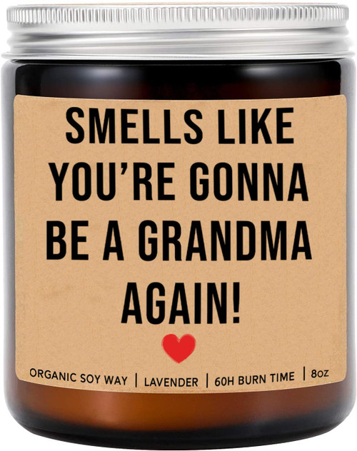 Smells Like You're Gonna Be A Grandma Again Candle - Pregnancy Announcement Candle - Funny Candle - Promoted Grandma Candle - Baby Announcement Candle - Lavender Scented Candles- Soy Wax Candle Smells Like You're Gonna Be A Grandma Again Candle - Pregnancy Announcement Candle - Funny Candle - Promoted Grandma Candle - Baby Announcement Candle - Lavender Scented Candles- Soy Wax Candle
