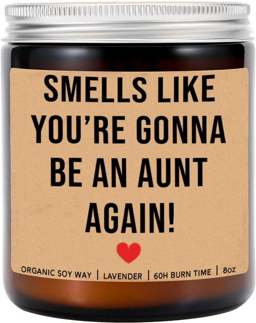 Smells Like You're Gonna Be an Aunt Again Candle - Pregnancy Announcement Candle- Funny Candle - Promoted Aunt Candle- Baby Announcement Candle- Aunt Candle - Lavender Scented Candles- Soy Wax Candle Smells Like You're Gonna Be an Aunt Again Candle - Pregnancy Announcement Candle- Funny Candle - Promoted Aunt Candle- Baby Announcement Candle- Aunt Candle - Lavender Scented Candles- Soy Wax Candle