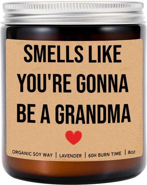Smells Like You're Gonna Be A Grandma Candle - Pregnancy Announcement Candle - Promoted Grandma Candle - Gifts for Mom- Aunt - Baby Announcement Candle - Lavender Scented Candles - Soy Wax Candle Smells Like You're Gonna Be A Grandma Candle - Pregnancy Announcement Candle - Promoted Grandma Candle - Gifts for Mom- Aunt - Baby Announcement Candle - Lavender Scented Candles - Soy Wax Candle