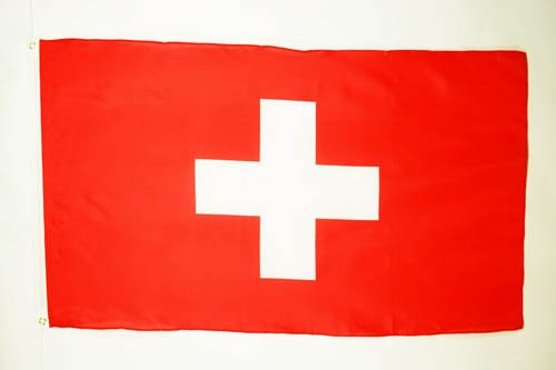 AZ FLAG Switzerland Flag 3' x 5' - Swiss Flags 90 x 150 cm - Banner 3x5 ft Light Polyester