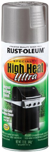 Rust-Oleum 270201 Specialty Silver High Heat Ultra Spray Paint, 12-Ounce