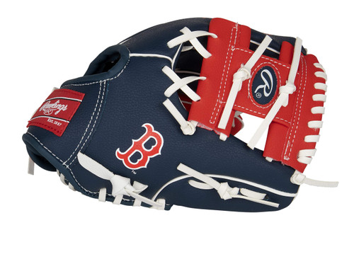 Rawlings MLB Team Logo Youth Glove Series, Boston Red Sox NAVY 10"