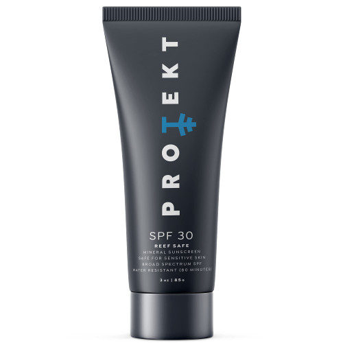 Protekt SPF30 Zinc Oxide Sunscreen Lotion - UVA/UVB Broad Spectrum Mineral Sunscreen for Sensitive Skin - 3oz - Reef Safe, Kid Safe and Water Resistant - Protects Up To 80 Minutes - Made in the USA Protekt SPF30 Zinc Oxide Sunscreen Lotion - UVA/UVB Broad Spectrum Mineral Sunscreen for Sensitive Skin - 3oz - Reef Safe, Kid Safe and Water Resistant - Protects Up To 80 Minutes - Made in the USA