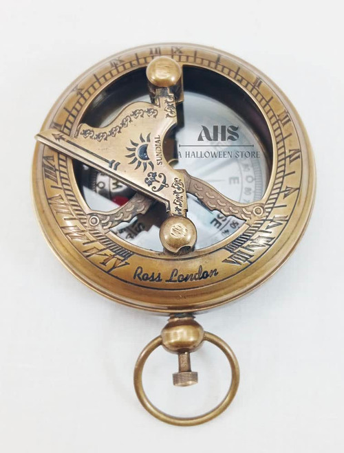 A HALLOWEEN STORE Handmade Brass Push Button Compass -Direction Compass, Brass Pocket Navigation Sundial Compass, Pirate Gift Compass Birthday Gift Easter Gift (Brass Antique Sundial Compass) A HALLOWEEN STORE Handmade Brass Push Button Compass -Direction Compass, Brass Pocket Navigation Sundial Compass, Pirate Gift Compass Birthday Gift Easter Gift (Brass Antique Sundial Compass)