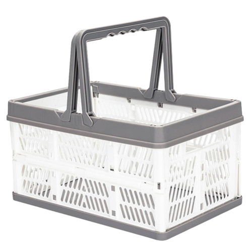 MERRYHAPY Blanket Storage Basket Wicker Hamper Stackable Storage Bins Shopping Basket Wicker Storage Basket Folding Basket Baskets Sundries Basket White Dish Lifter Office Snack