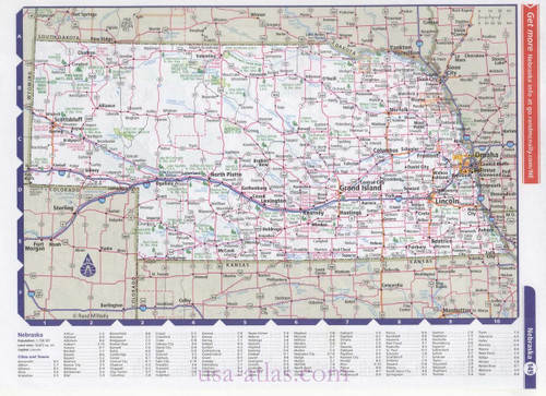 Gifts Delight Laminated 33x24 Poster: Nebraska Road Map My Blog Gifts Delight Laminated 33x24 Poster: Nebraska Road Map My Blog