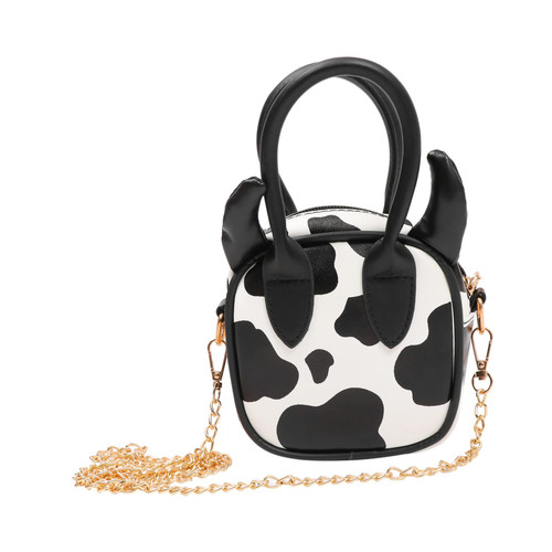 AOKWAWALIY 1pc Cow Print Crossbody Bag Cow Crossbody Bag Zebra Shoulder Purse Messenger Bag Cell Phone Purse Crossbody Handbag Small Mini Sling Bag Chain Pouch Pocket Shoulder Bag Alloy
