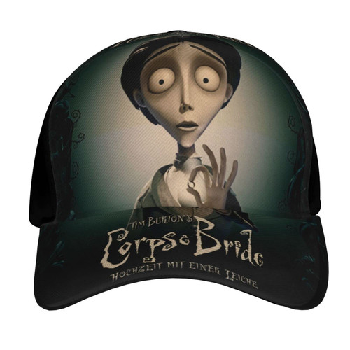Corpse Bride Baseball Cap Unisex Fashion Sun Hat Outdoor Sports Ball Chapeau Black