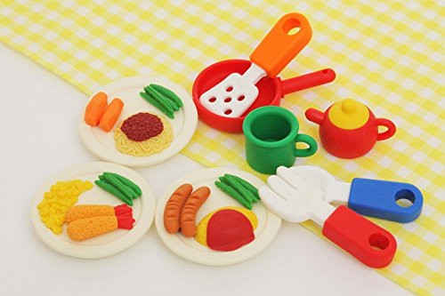 Iwako lunch plates and Cutlery set Japanese Erasers from Japan