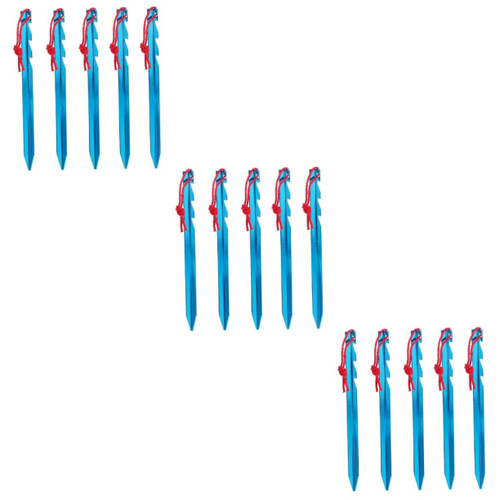 BESPORTBLE 15 Pcs Tent Pegs Titanium Tent Stakes Ground Pegs Camping Stake Nail Canopy Stakes Outdoor Awning Nails Camping Peg Safe Tent Peg Hiking Peg Light Aluminum Alloy Tent Supplies