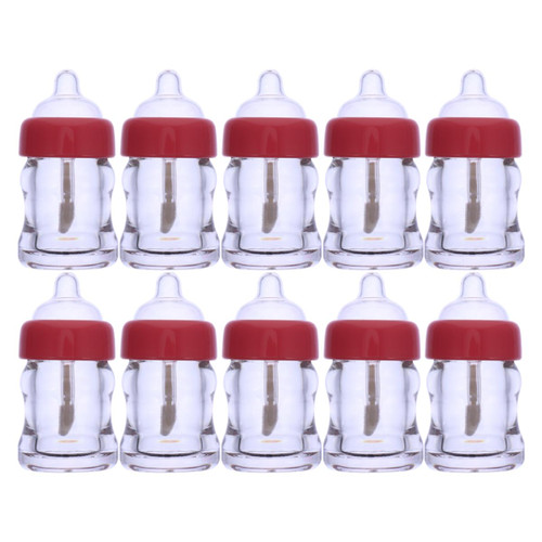 POPETPOP 15pcs Baby Bottle Lip Glaze Empty Tube Lip Gloss Wand Tube Liquid Lipstick Tubes Empty Lip Balm Bottle Lotion Travel Container Lip Gloss Bottles Plastic Packaging Material Eyelash