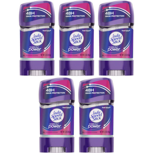 Lady Speed Stick 48HR Antiperspirant Deodorant Gel Fresh Fusion 2.30 oz (Pack of 5) Lady Speed Stick 48HR Antiperspirant Deodorant Gel Fresh Fusion 2.30 oz (Pack of 5)