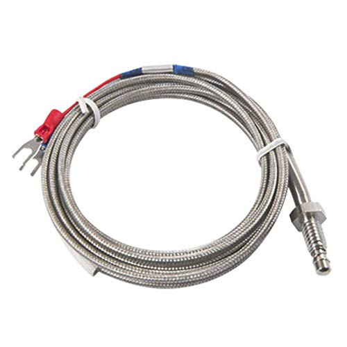 Aodesy Thermocouple K Type Probe Temperature Sensor Probe,4 Meters/13.12ft 6mm/0.24" Thread Screw(4M/13.12ft)