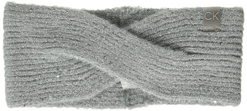 Calvin Klein Women's Soft Hat Basic Twist Everyday Essential Accessories, Heather Mid Grey, ONE Size