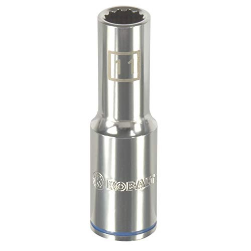 Kobalt 338041 1/2-Inch Drive x 11-mm Deep 12-Point Socket