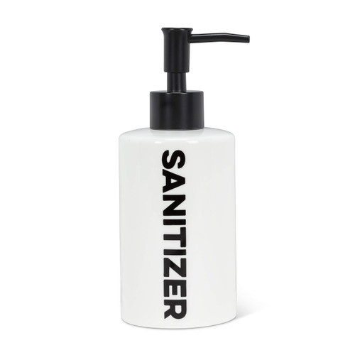 Abbott Collection Home 27-SUDS-638 SANITIZER Pump, White/Black