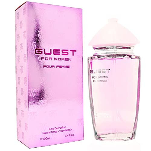 J&H GUEST POUR FEMME for Women, Eau de Parfum Natural Spray, Wonderful Gift, Feminine Scent Fragrance, Daytime & Casual Use, for all Skin Types, 3.4 Fluid Ounce